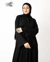 Buttoned Silk Abaya