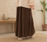Brown Coluche Pleated Skirt