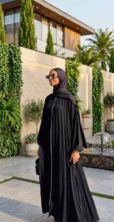 Pleated-Flare Abaya