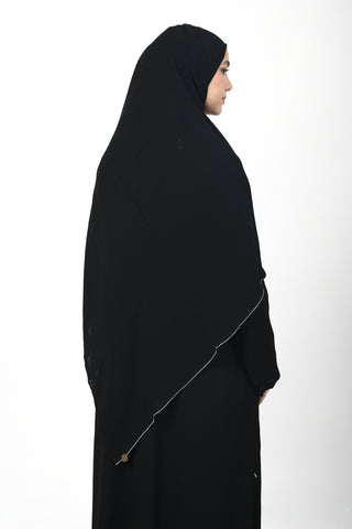 Hijab Silver stras
