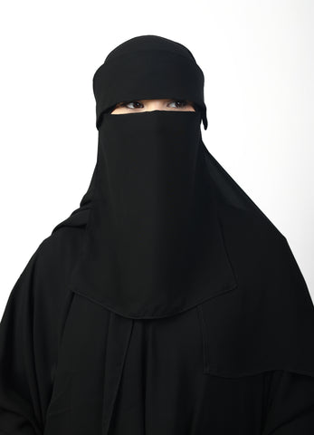 Black Chiffon Tenda Niqab