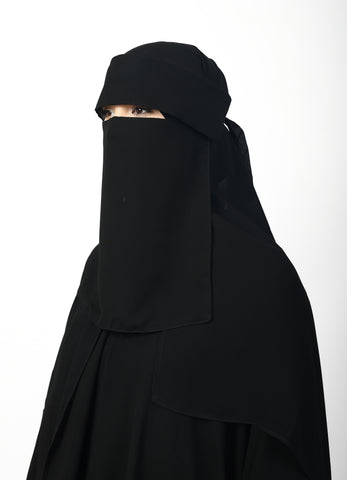Black Chiffon Tenda Niqab