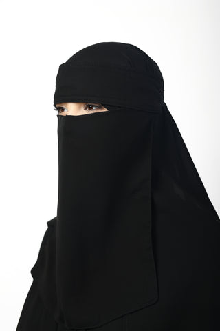 Black Chiffon Tenda Niqab