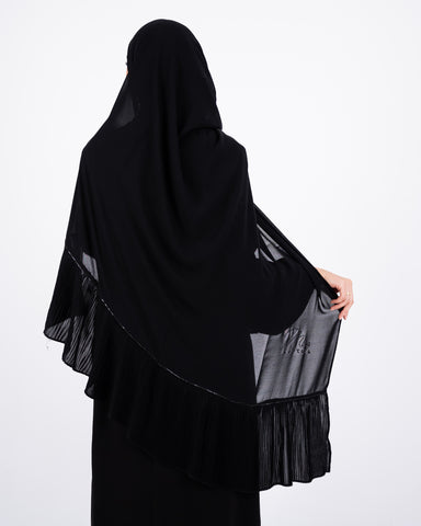 Luxury layers pleated Strass