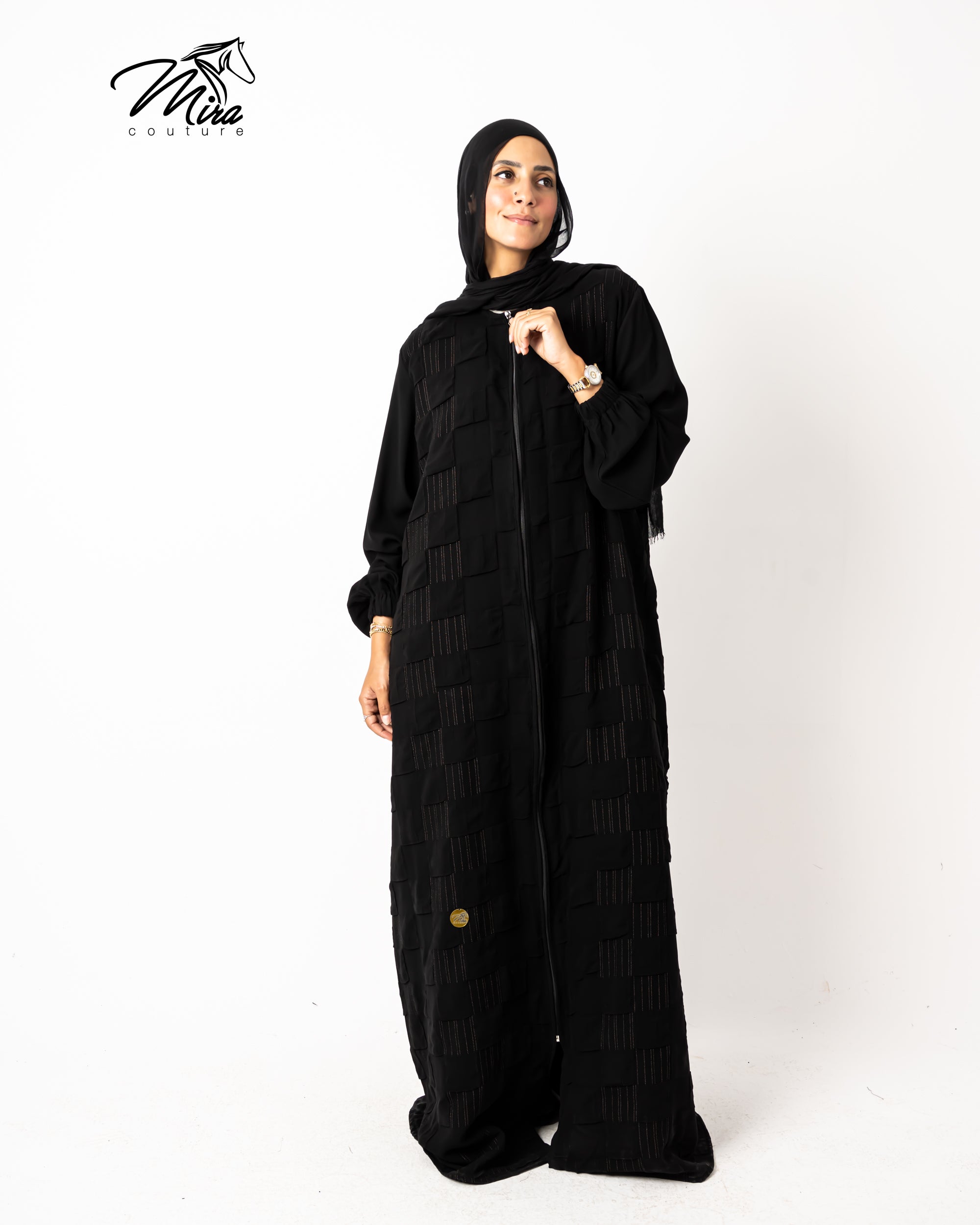 Pattern Premium Crepe Abaya