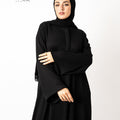 Buttoned Silk Abaya