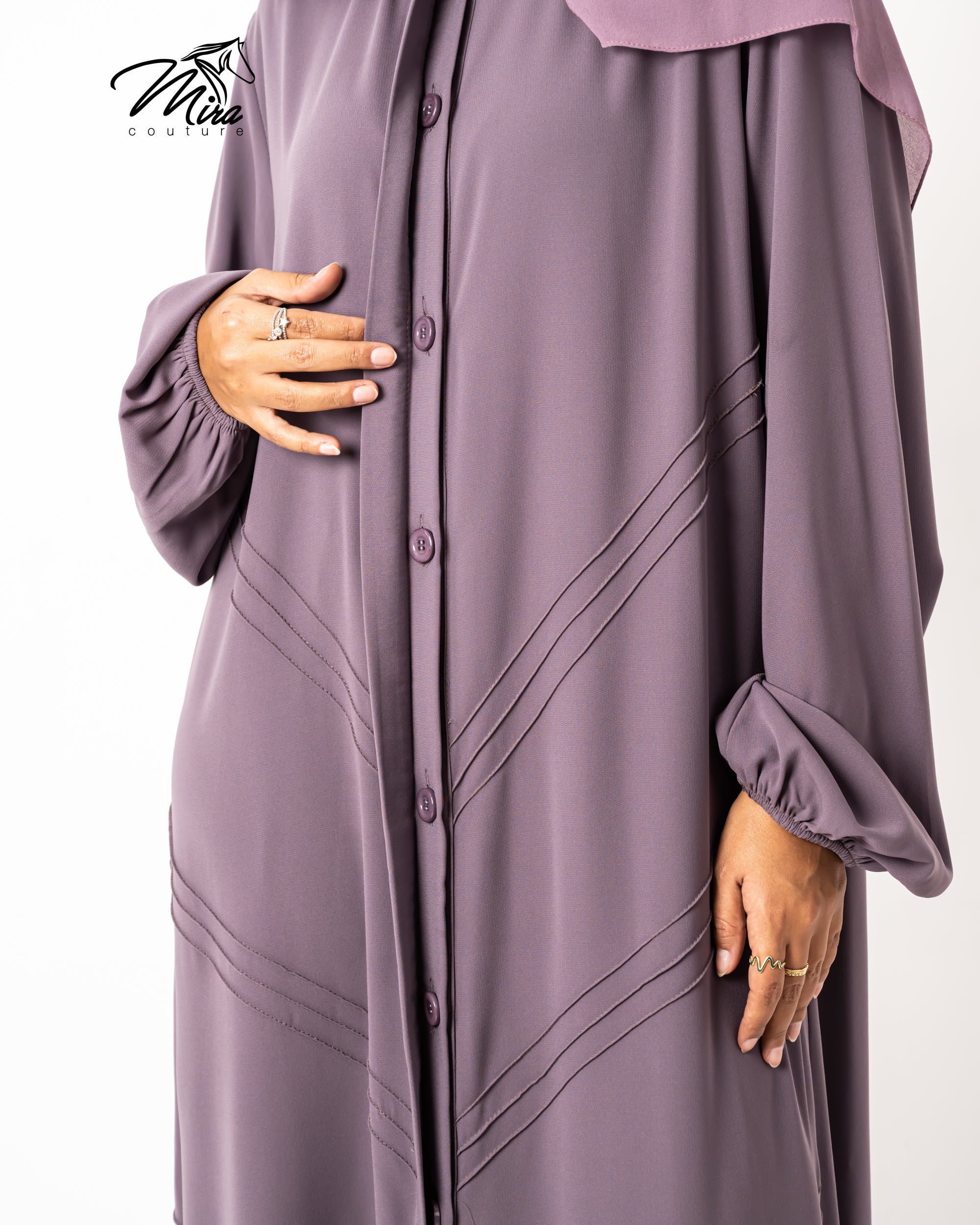 Purple Cashmere Abaya