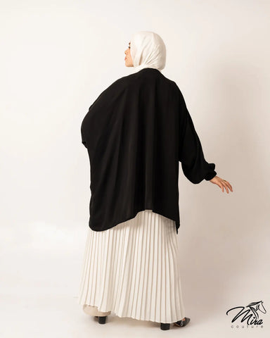 Off White Pleated Skirt