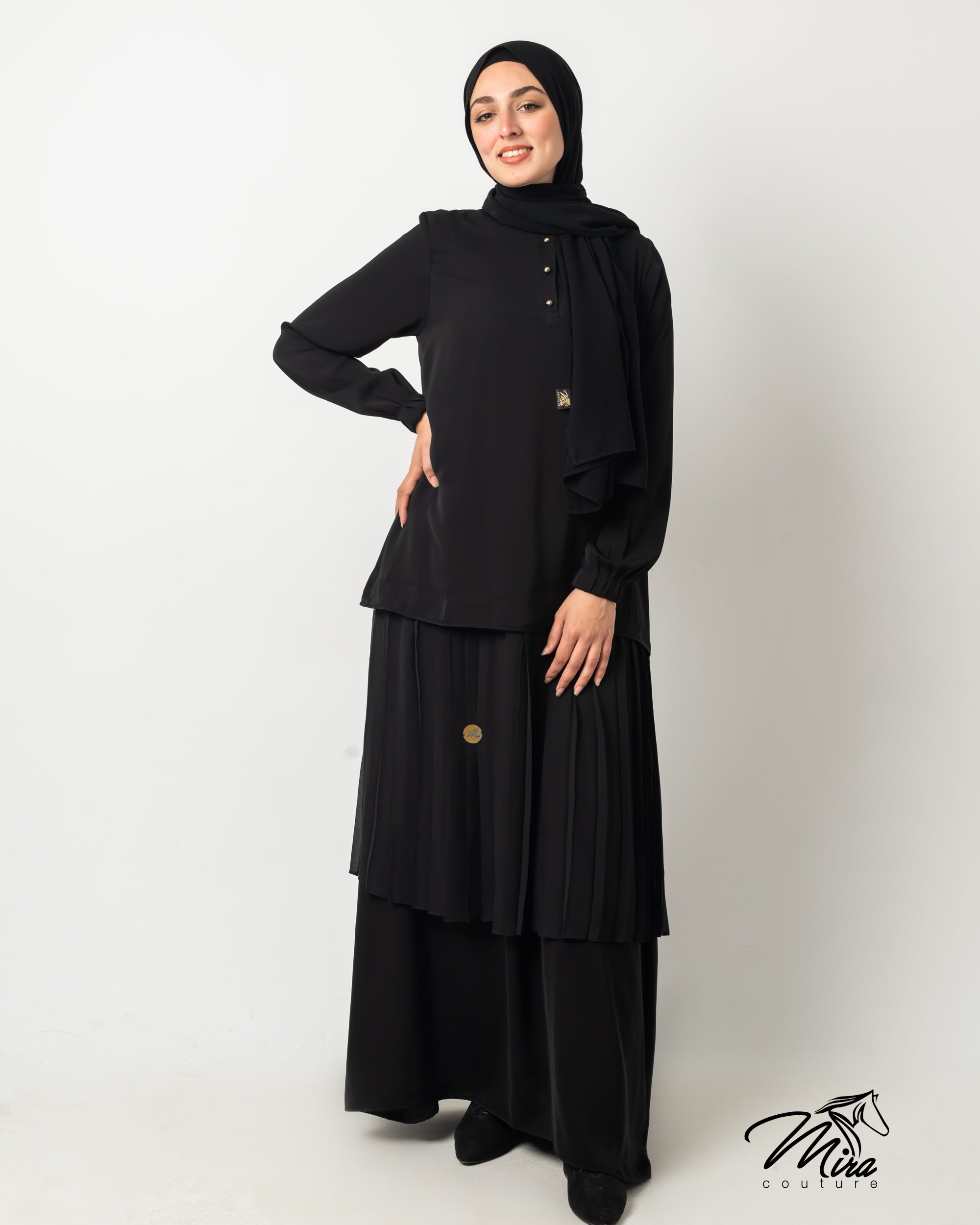 Layers Pleated Grace Abaya
