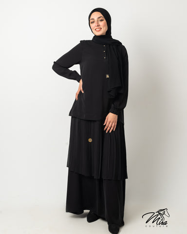 Layers Pleated Grace Abaya