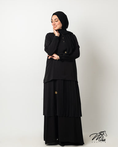 Layers Pleated Grace Abaya