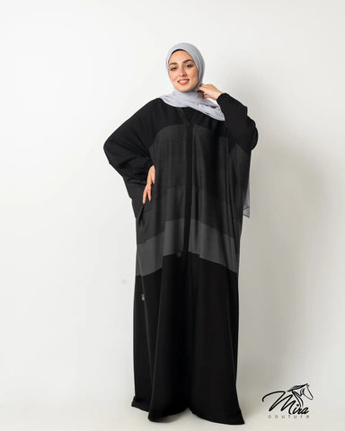 Midnight butterfly Abaya