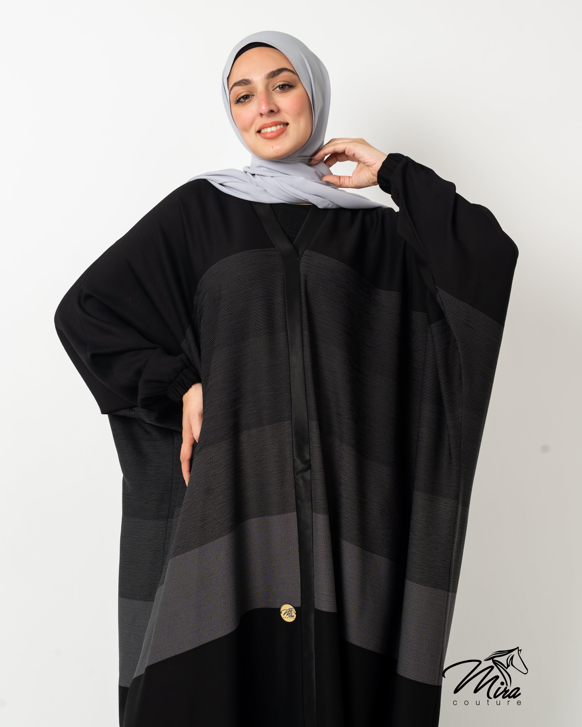 Midnight butterfly Abaya
