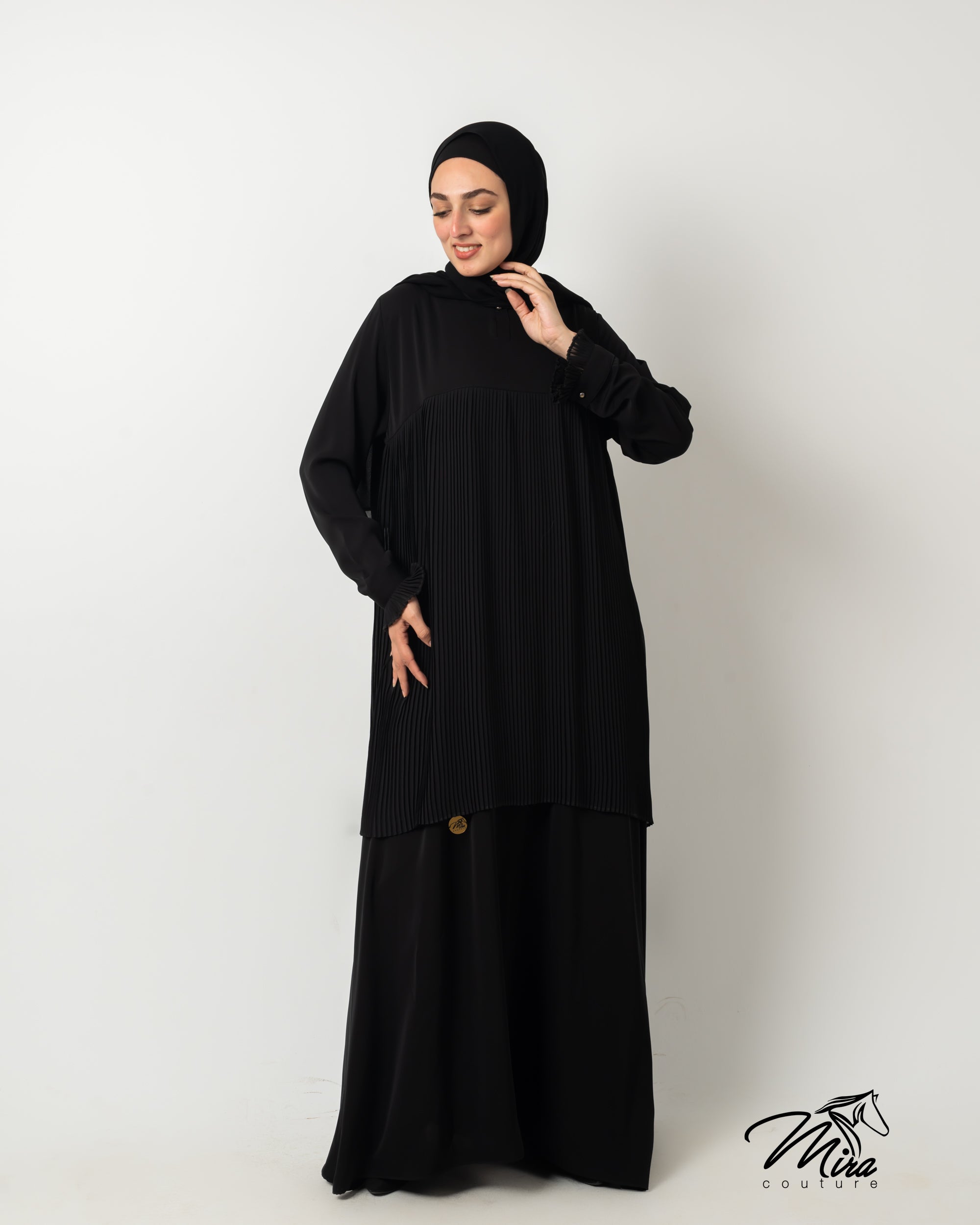 Imperial Pleated Abaya