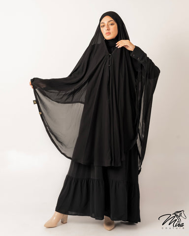 Black Open Cape
