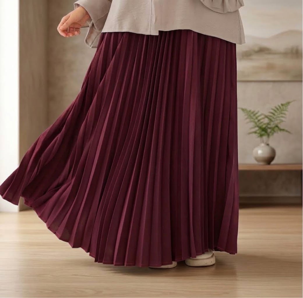 Cashmere Coluche Pleated Skirt