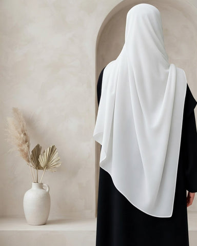 Pure Off white Hijab