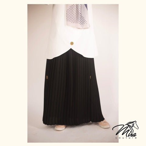 Crepe Pleated Skirt