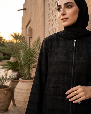 Crepe Jakar Pattern Abaya